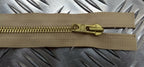 20cm Closed End Metal Zip Zipper Beige