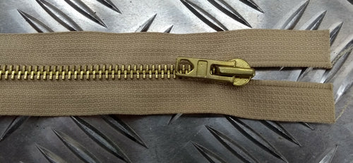 20cm Closed End Metal Zip Zipper Beige