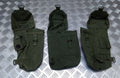 Vintage Webbing Pouch British Army Issue Green Ammo / Utility Web Case X 3