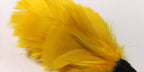 Yellow Hackle Plume Goose Feathers 5" Genuine British