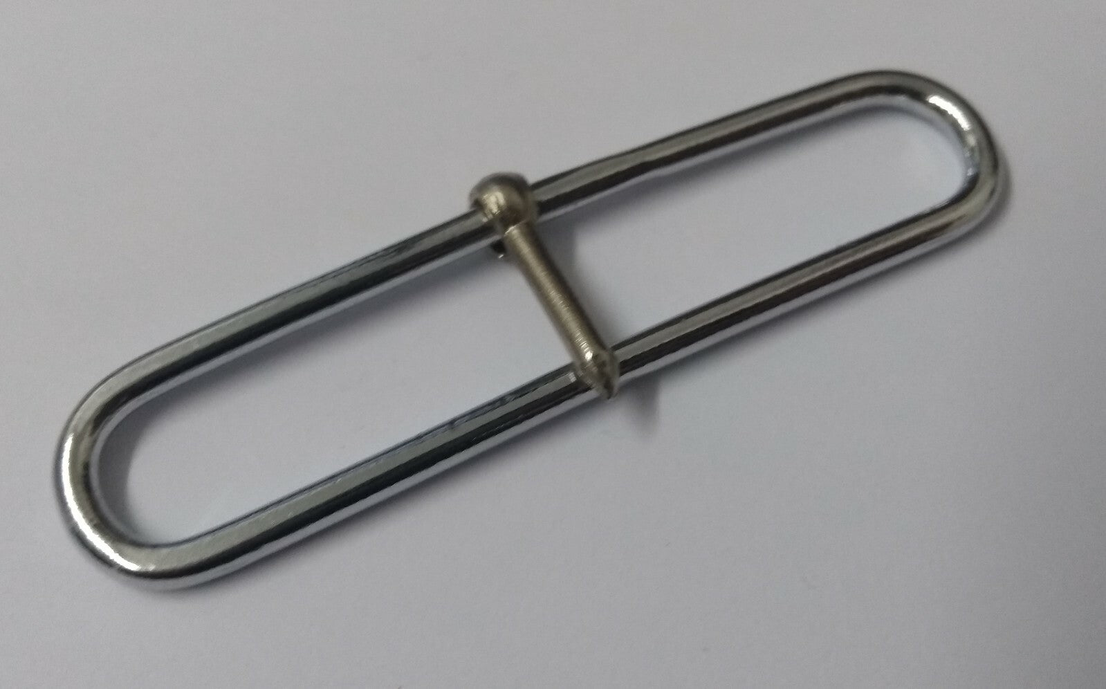 Nickel Plated Parade Belt Prong Slider Adjuster 2 1/2"