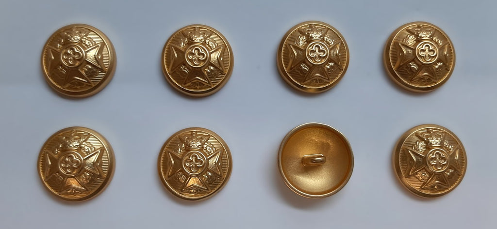 Royal Army Chaplains' Department No2 Ring Back Button Set British Army Insignia