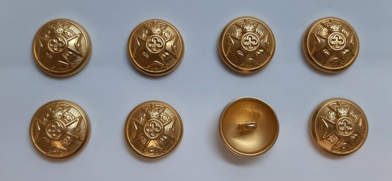 Royal Army Chaplains' Department No2 Ring Back Button Set British Army Insignia