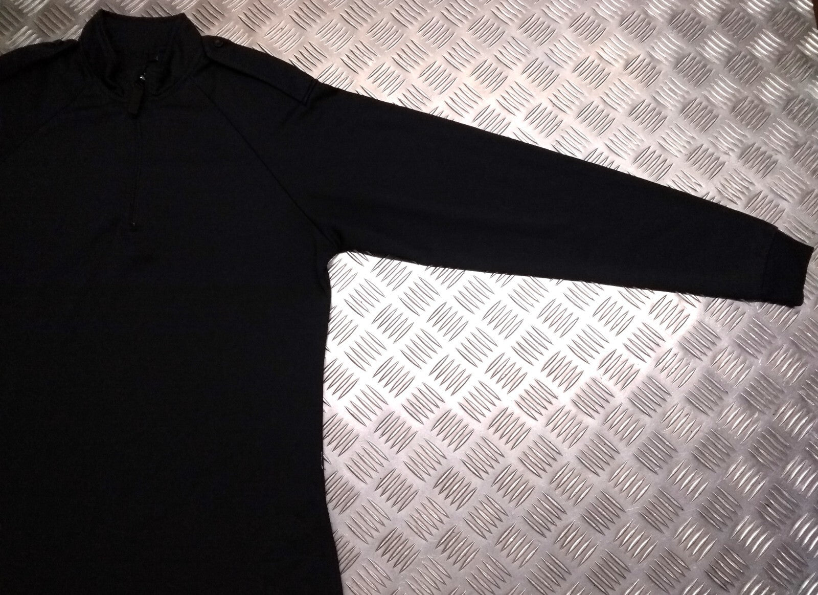 Black Technical Delta Stealth Self Wicking Technical Activewear Top Long Sleeve