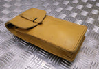 Vintage 1960s / 1970s Leather Long Utility / Instrument Pouch Light Brown Tan