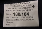 RN Combat Jacket Naval Warm Weather FR Fire Resistant British Navy Blue Colour