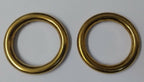 Genuine British Army Horse Guards & H Cav 1 1/4" Brass Bridle Rings 1 Pair STD19