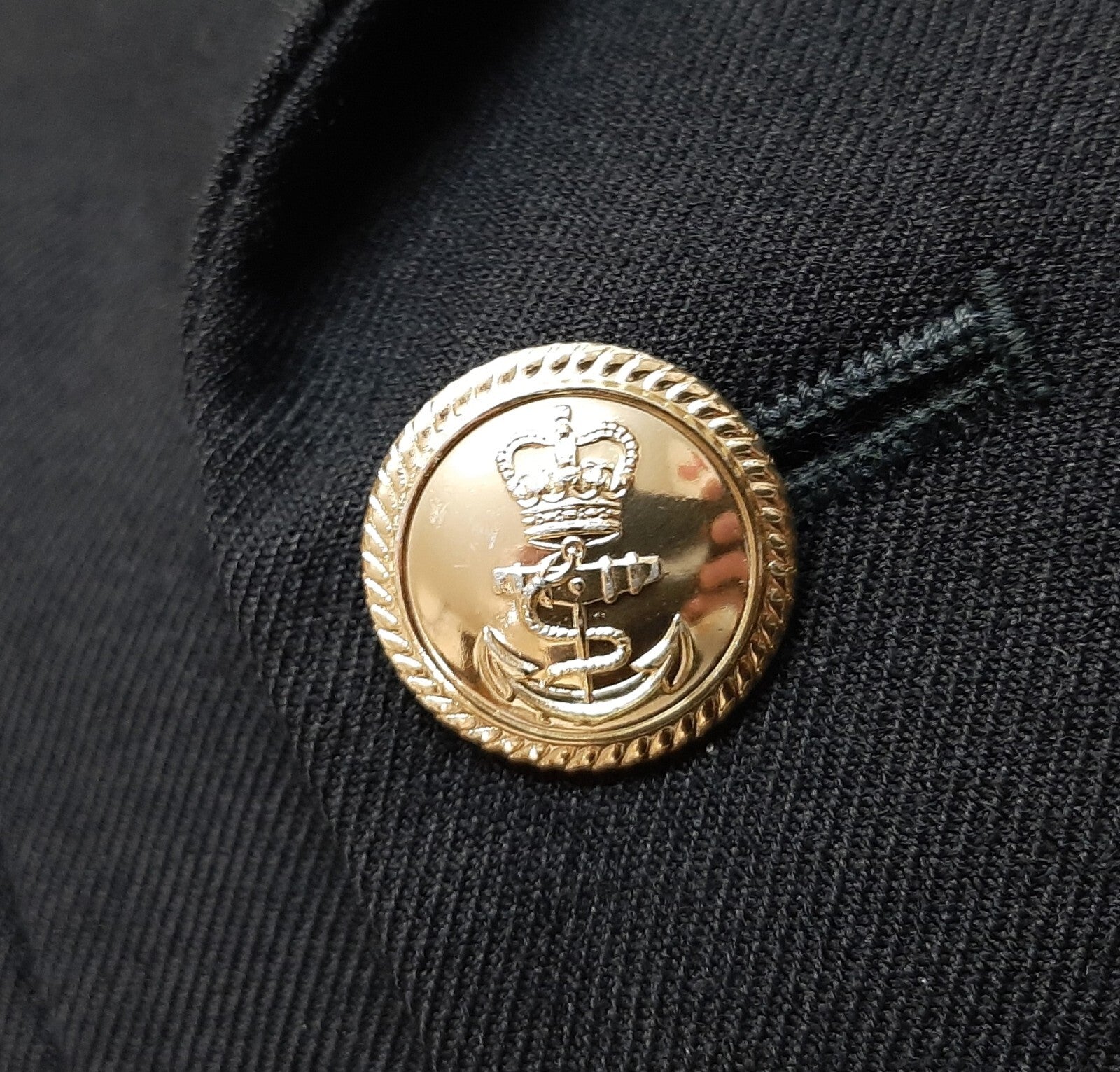 RN Jacket British Naval OFCs Lt Cdr Vintage 1989 Bernard 8 Button