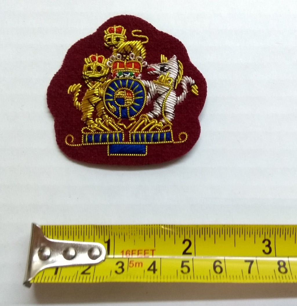 Mess Kit Badge WO1 Para Maroon British Hand Embroidered Insignia Patch