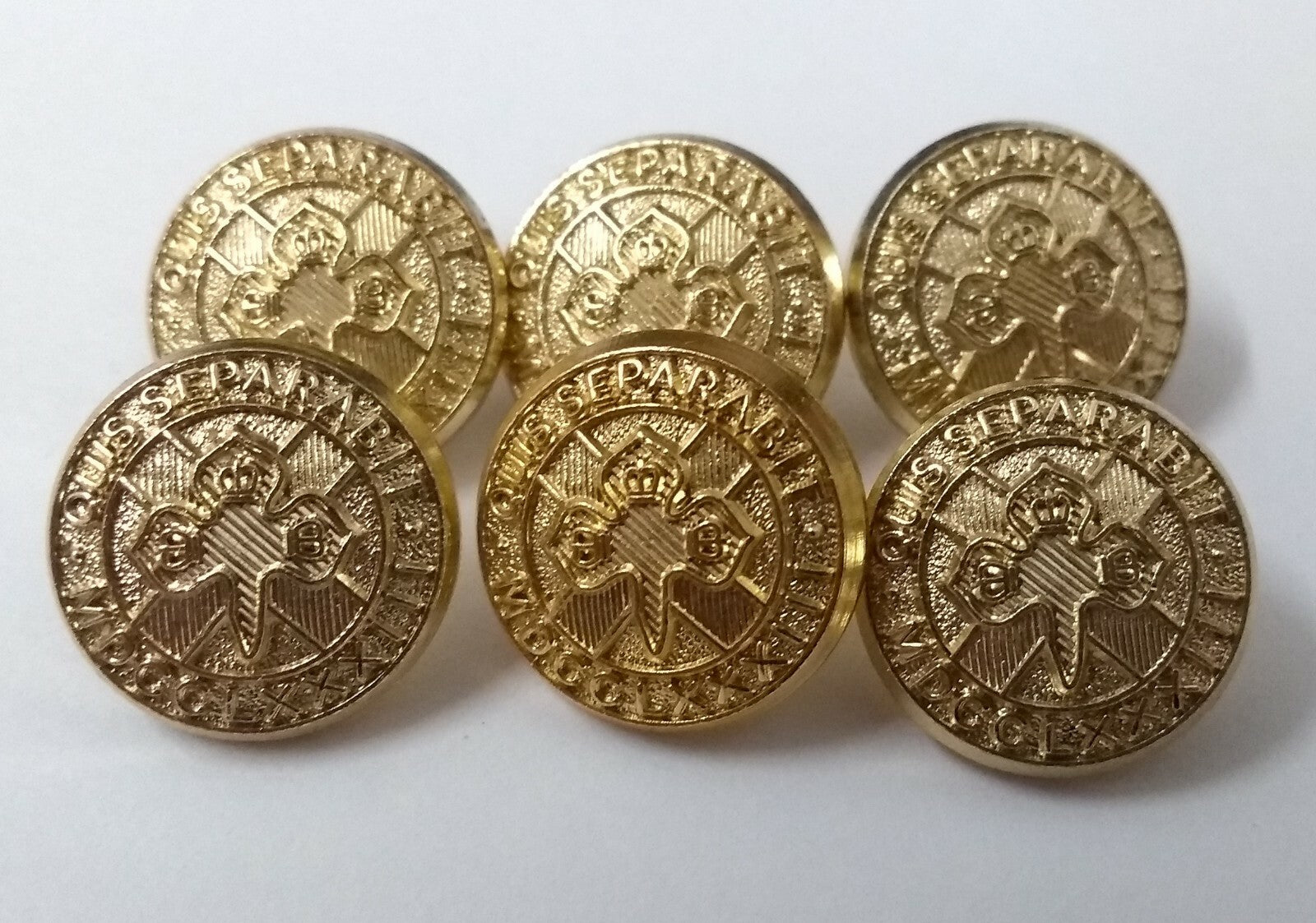 Genuine Vintage Irish Guards Shamrock insignia X20 Open Back Button 16mm ASBT138