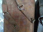 Genuine Vintage Issued Leather Ammo Case / Bag & Shoulder Strap Faulty