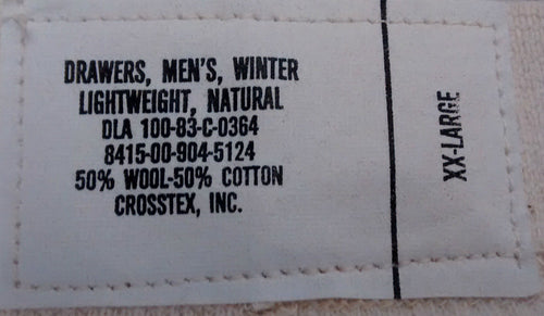 American / US Cold Weather Thermal Long Johns XX-Large- NEW