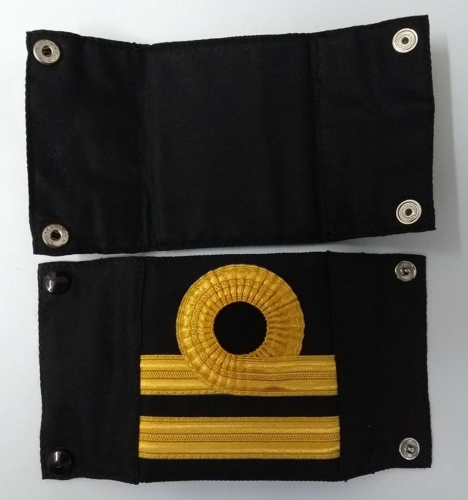 Royal Navy Lieutenant Gold Lace Rank Slides RN Genuine British Issue