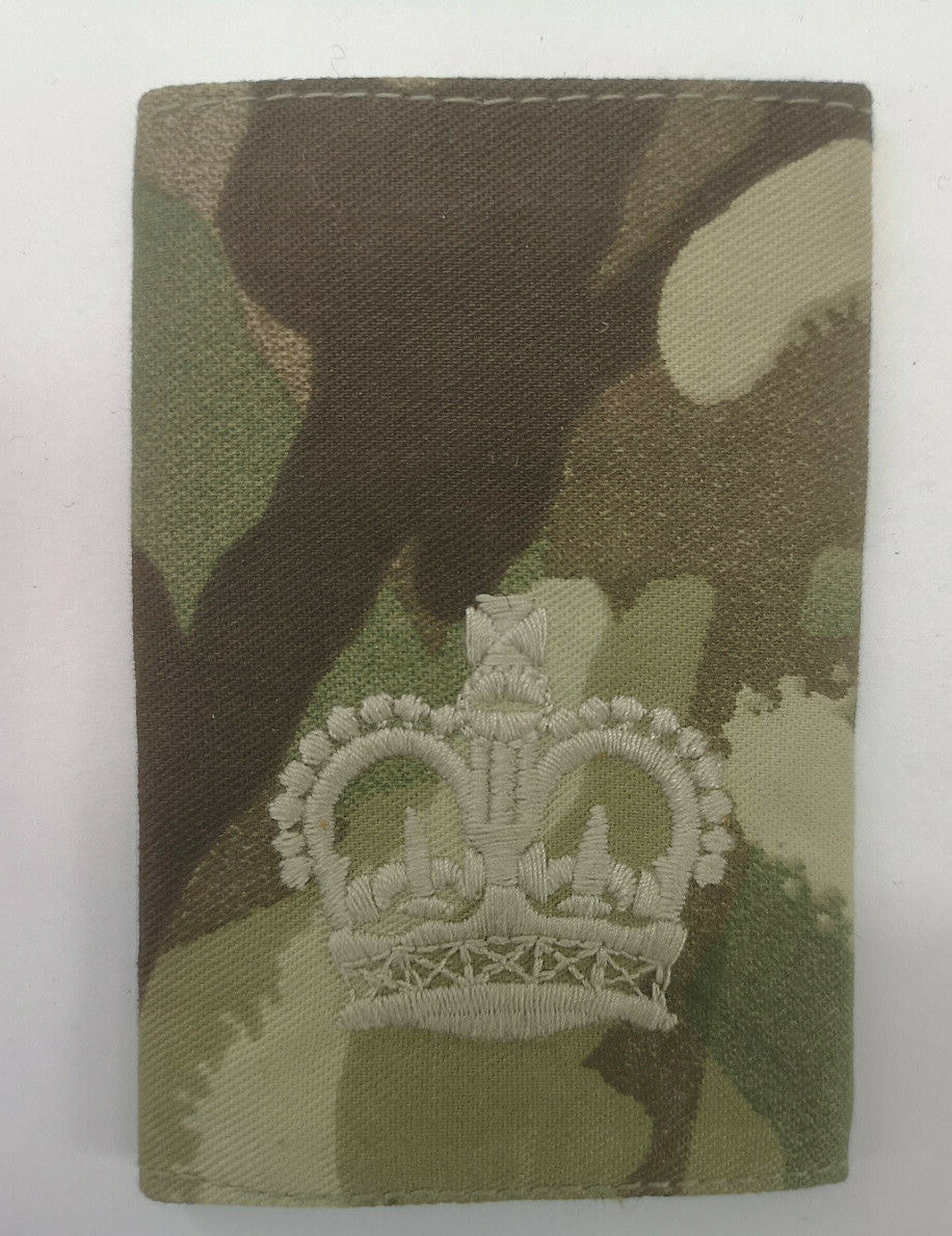 Genuine British Army MTP Camo Sergeant Major, Warrant Officer CII Rank Slide