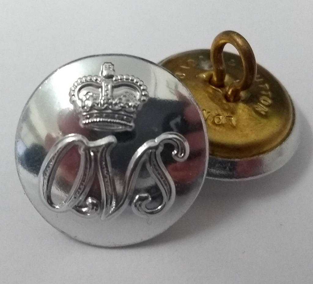 Genuine British Queen Victoria School (QVS) Insignia Chrome Buttons 30L ASBT83