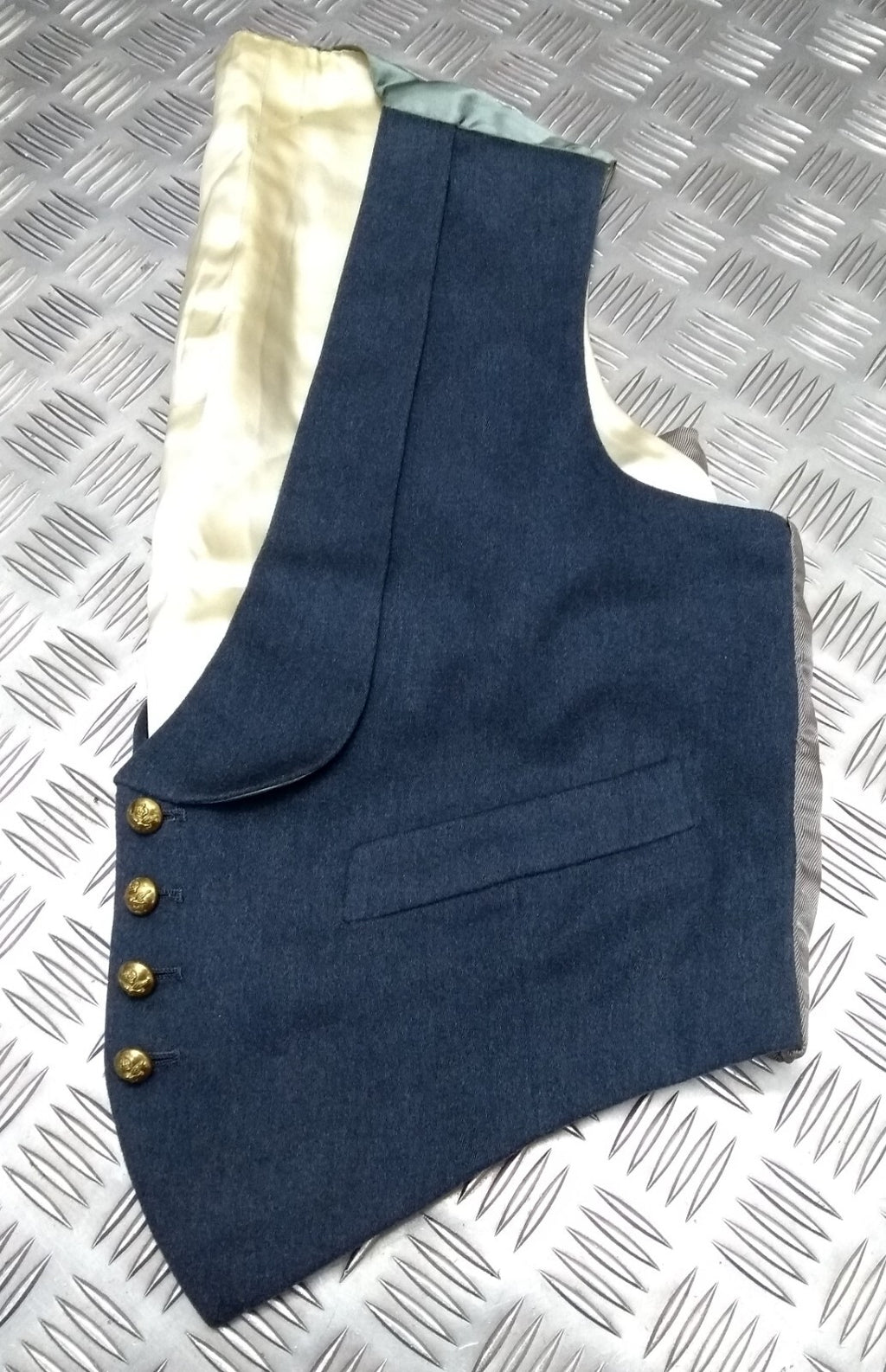 RAF Royal Air Force Vintage Mess Dress Waistcoat Airforce Blue Grey Colour