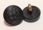Obsolete RSPCA Black Nylon Ring Shank 24L Buttons