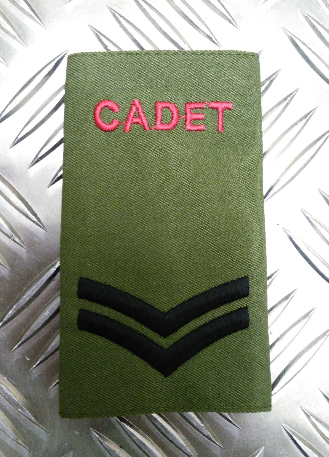 Genuine British Army OD Green Cadet Corporal Rank Slide / Epaulette - NEW