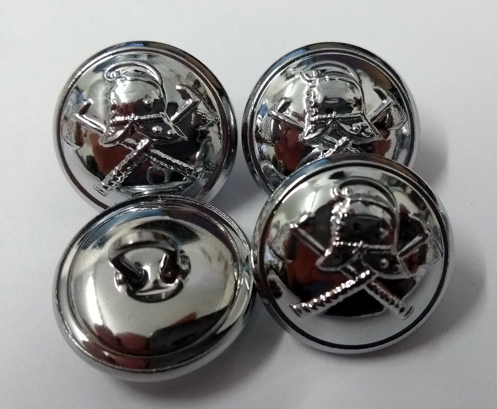 British Made Service Uniform Dress Silver Buttons X 6 NEW