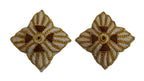 Shoulder Stars AAC Service Dress Hand Embroidered H/E Bath Star / Pips 1 Pair