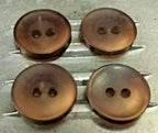 Dress Buttons Bronze Pearlescent 2 Hole Vintage M.o.D Old Stock X4 13mm