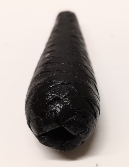 Sword Knot Acorn Black Leather Bound Replacement Part Rifle Pattern - NEW