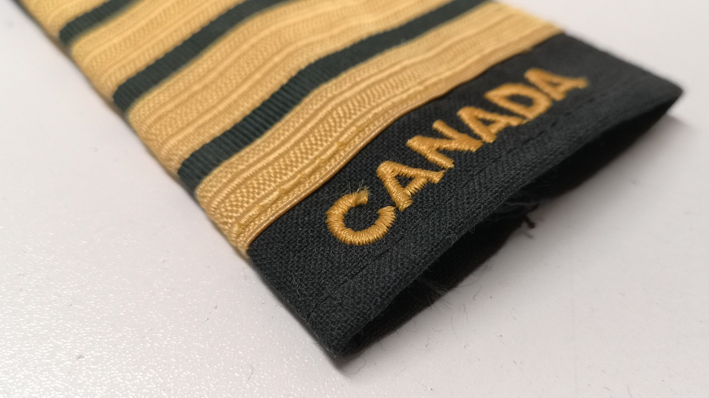 Royal Canadian Air Force Epaulette Vintage Colonel 4 Bars