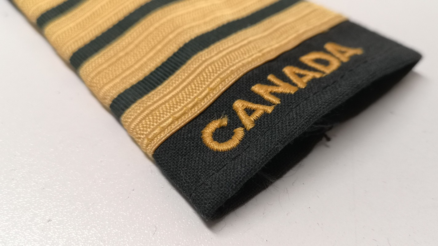 Royal Canadian Air Force Epaulette Vintage Colonel 4 Bars