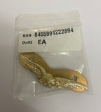 Side Cap Badge RAF Royal Air Force Swooping Eagle for Forage Hat With Fittings