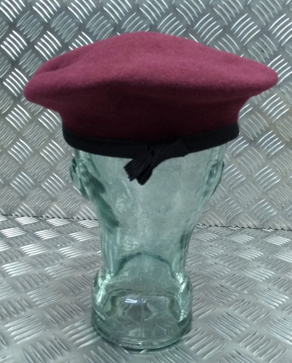 Abu Dhabi Beret Maroon Hobson of England Lined Wool Uniform Cap New Old Stock