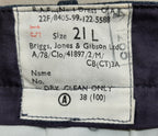 Vintage Trousers RAF Royal Air Force Dress Old Pattern Air Force Blue Grey Colour Waist 31"