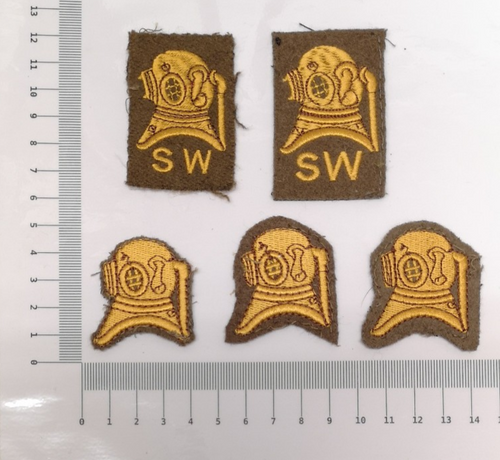 Diver Qualification Patches set of 5