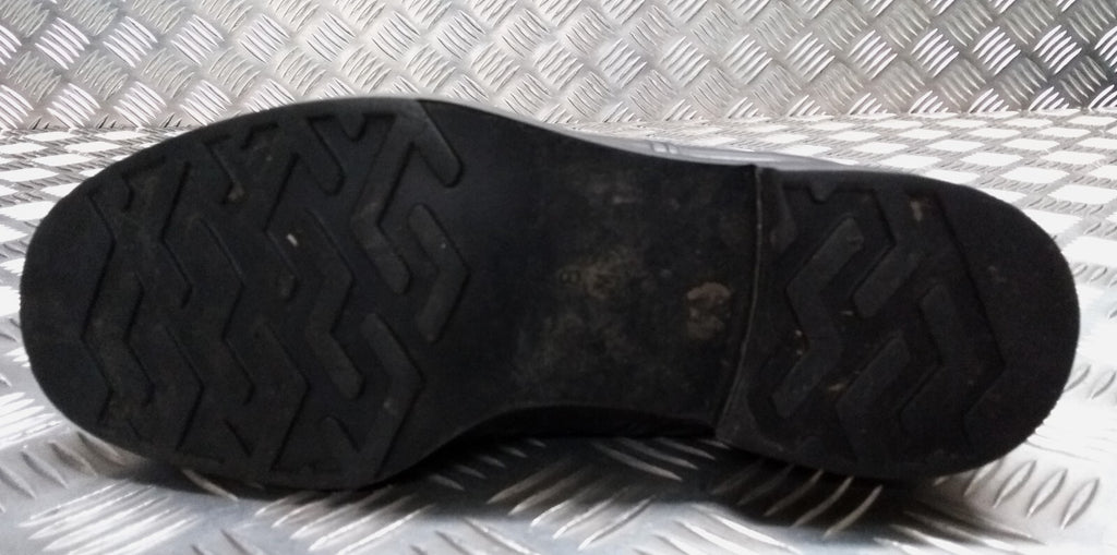 Service Shoes Black Leather British Army Pattern DMS Sole Toe Cap Section USED