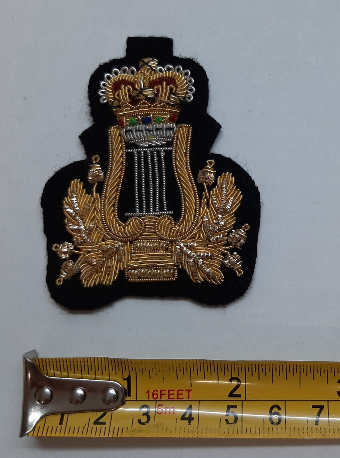 Crown & Lyre No1 Dress British Forces Musician & Bands Embroidered Arm Patch
