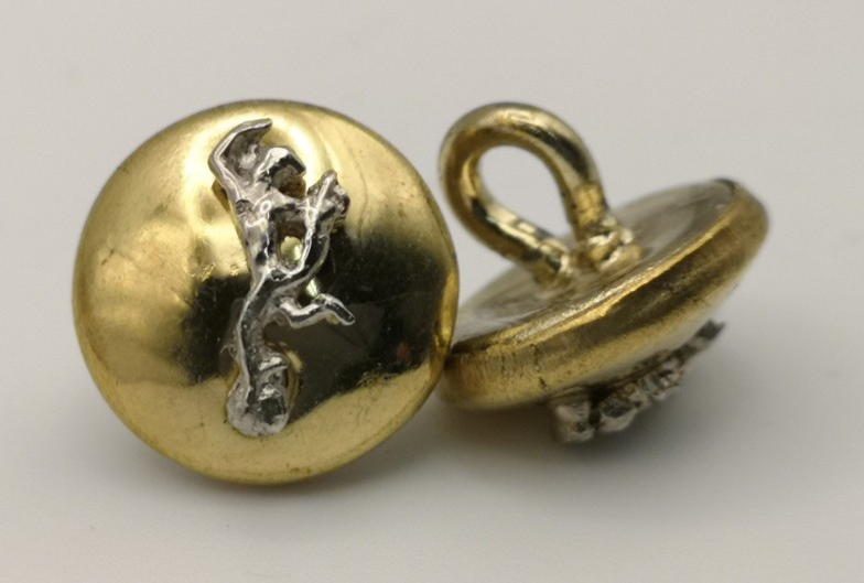 Royal Signals Mounted Buttons "Jimmy" Symbol Size 24L x4