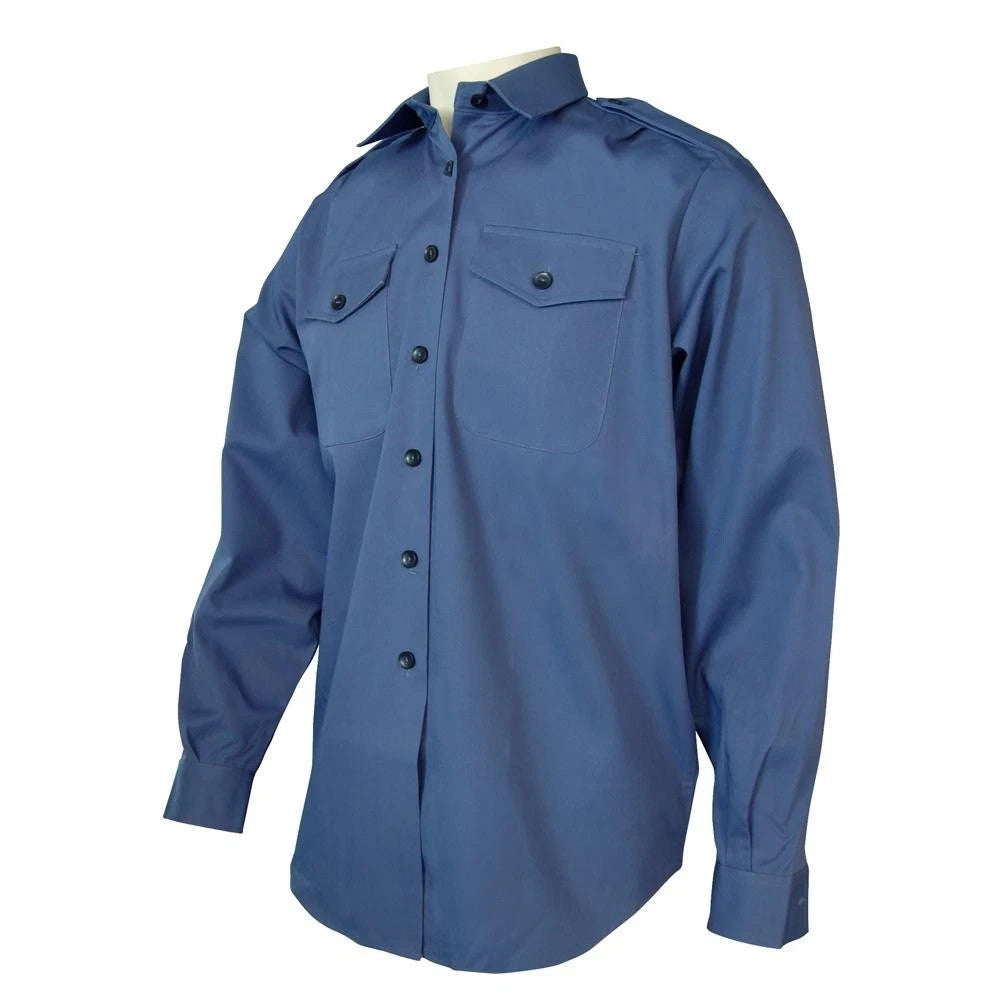 RAF Royal Air Force Shirt Working Long Sleeve Army / Air Force Blue Grey Colour