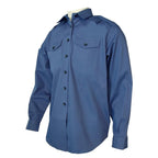 RAF Royal Air Force Shirt Working Long Sleeve Army / Air Force Blue Grey Colour