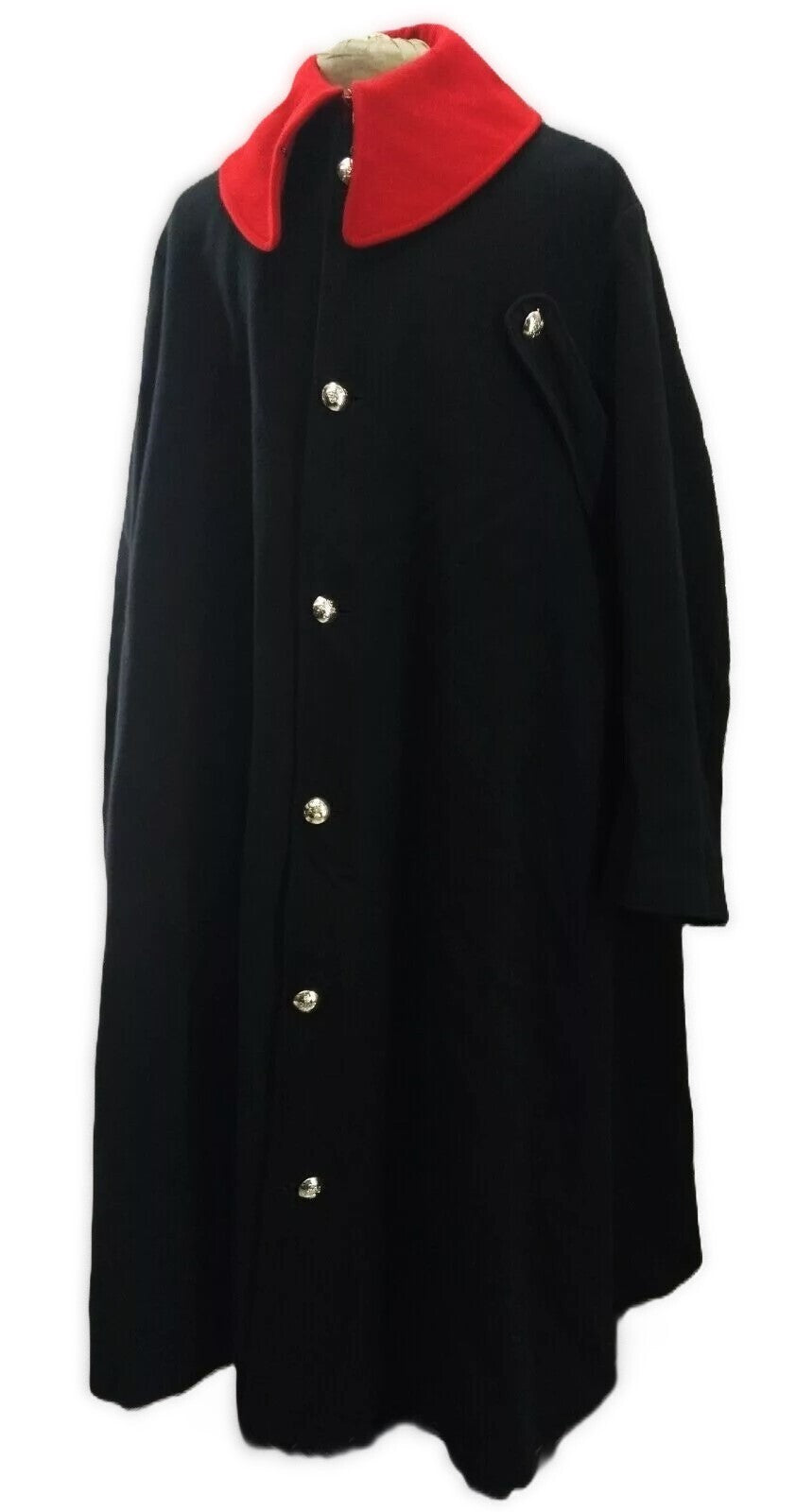 Vintage HCav Cloak British Army Pattern Blues & Royals RHG Wool Fully Buttoned