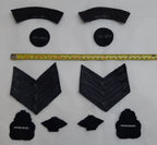 Central Band Badges for Dress Jacket Includes 3 Bar Chevrons Shoulder Mudguards