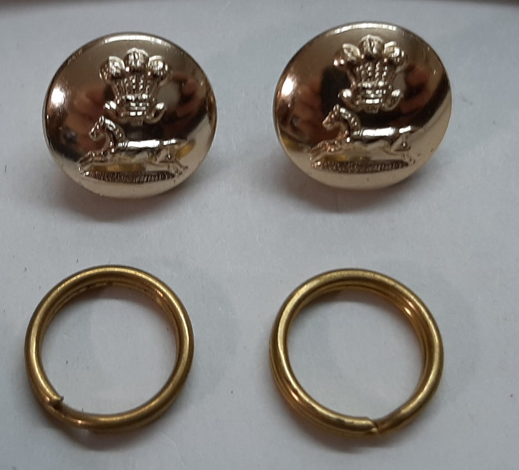 Prince of Wales's Own Regiment of Yorkshire Chin Strap Set With Insignia Buttons