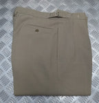 Vintage Fawn Trousers British Old Pattern Lightweight Dress Trousers
