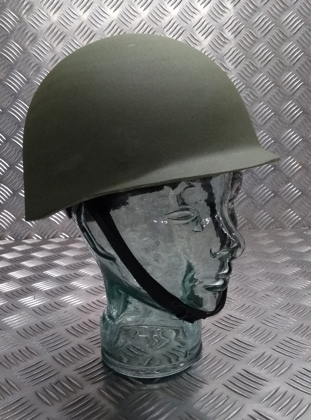 Toy Soldiers Helmet Green US M1 Style Fully Adjustable Film & Stage Repro