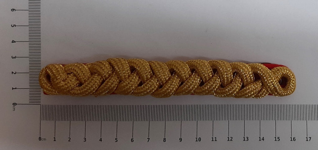 Officers Shoulder Cords 2 Ply British Engineers Gold Coloured Army Dress Cord