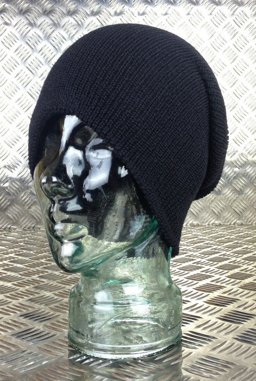 Genuine US Army Black Beanie Hat / Watch Cap 100% Wool - NEW