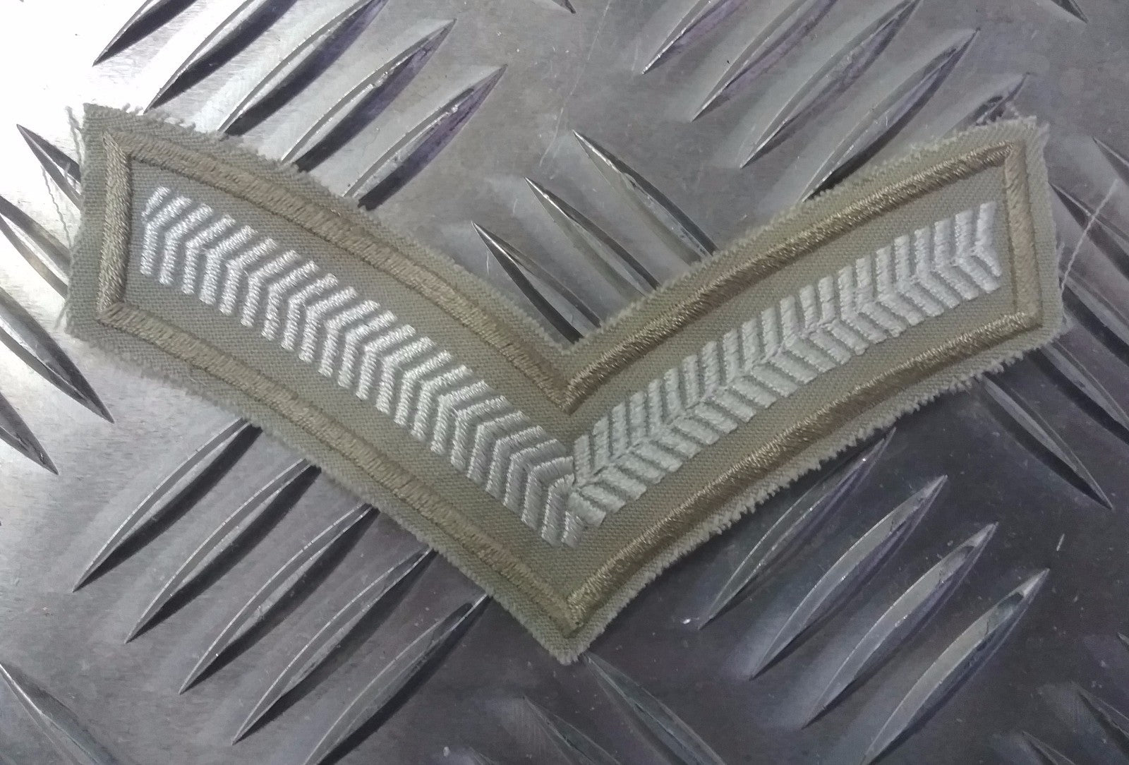 Genuine British Desert L Corporal Rank Stripe / Chevron Badge Patch