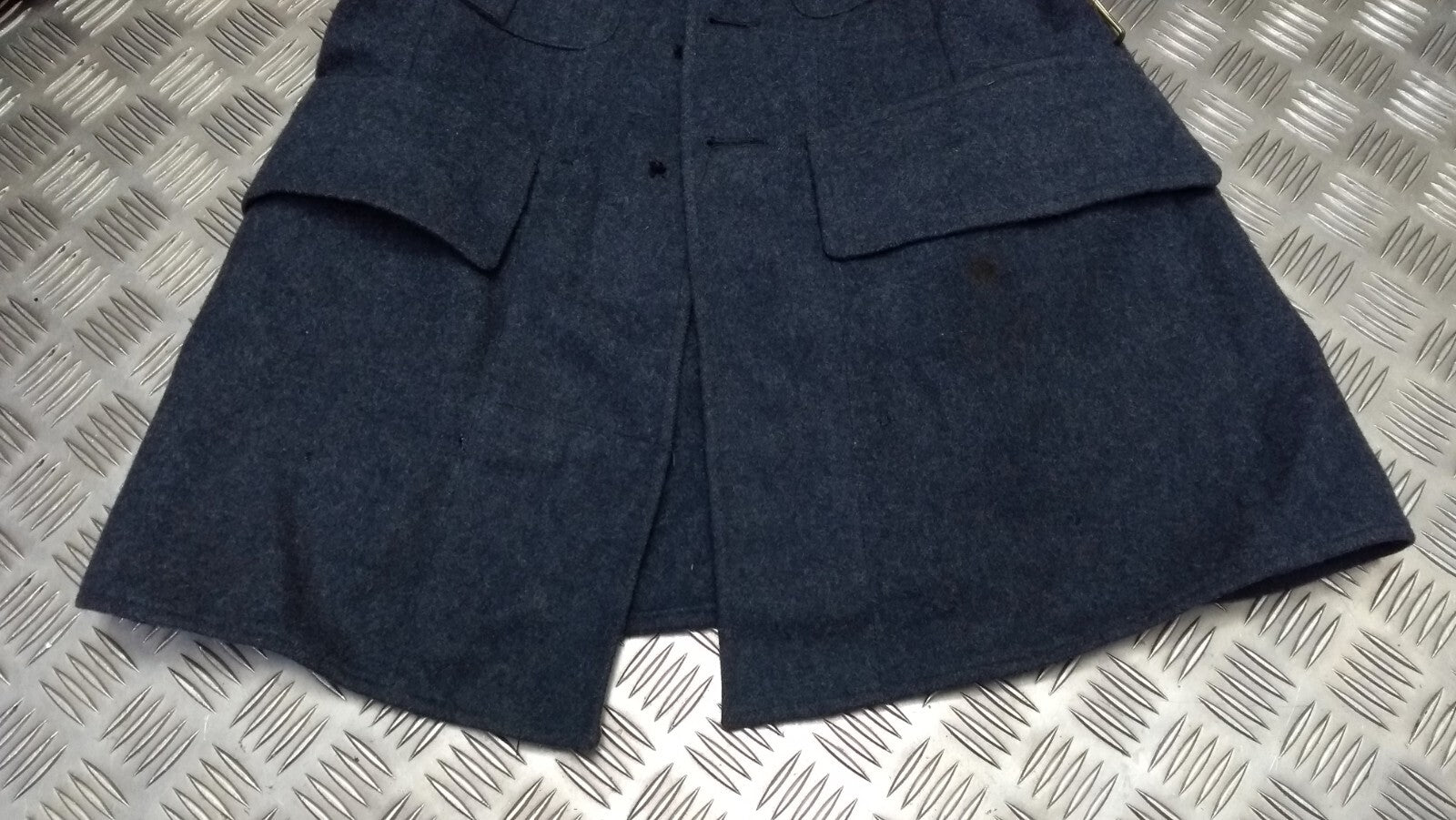 Vintage Jacket No1 Dress A/F Blue Grey Serge Wool WW2 Pattern