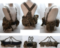 Airborne Army Webbing MTP British Assault Camo Belt Yoke & Assorted Pouches (6)