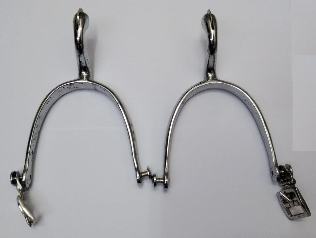 HCav Spurs Chrome Household Cavalry & RHA British Swan Neck