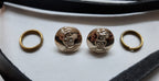 British Army RAPC Chin Strap Set With Pay Corps Insignia Buttons and Fittings
