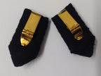 Oman Gorgets Collar Tabs Silver Leaf Detail Chrome Officers Insignia Buttons